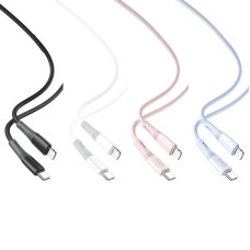 Data Cable Type-C to Lightning XO NB-Q226A 27W silicone two color