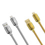 Data Cable XO NB216 2.4A Lightning Gold series 1m