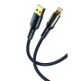 Data Cable XO NB229 transparent design waven 2.4A Lightning