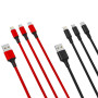 Data Cable XO NB173 3in1 Micro +Lightning +Type-C 2.4A 1.2m