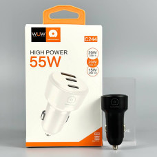 Автомобільний зарядний пристрій WUW C244 20W+PD35W