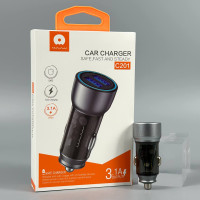 Автомобільний зарядний пристрій WUW C201 3.1A