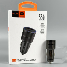 Автомобільний зарядний пристрій WUW C279 PD30W+25W