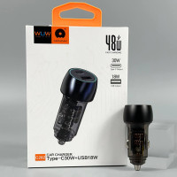 Автомобільний зарядний пристрій WUW C282 PD30W+QC3.0