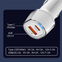 Автомобільний зарядний пристрій WUW C281 PD30W+QC3.0