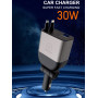Автомобільний зарядний пристрій WUW C221 PD30W Lightning+Type-C