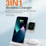 Бездротовий зарядний пристрій WUW C250 3in1 (15W)