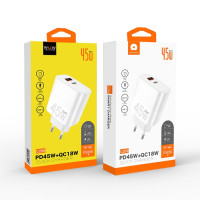 Мережевий зарядний пристрій WUW C209 PD45W+QC3.0