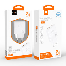 Мережевий зарядний пристрій WUW C217 GaN PD25W+QC3.0