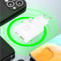 Мережевий зарядний пристрій WUW C217 GaN PD25W+QC3.0