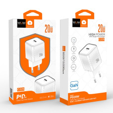 Мережевий зарядний пристрій WUW C225 GaN PD20W