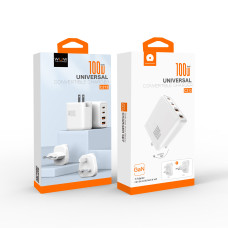 Мультифункціональний мережевий адаптер WUW C213 PD100W+CQ3.0