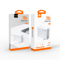 Мережевий зарядний пристрій WUW C214 GaN PD100W+QC3.0