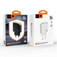 Мережевий зарядний пристрій WUW C303 PD30W+QC3.0