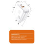 Мережевий зарядний пристрій WUW C276 PD20W+QC3.0