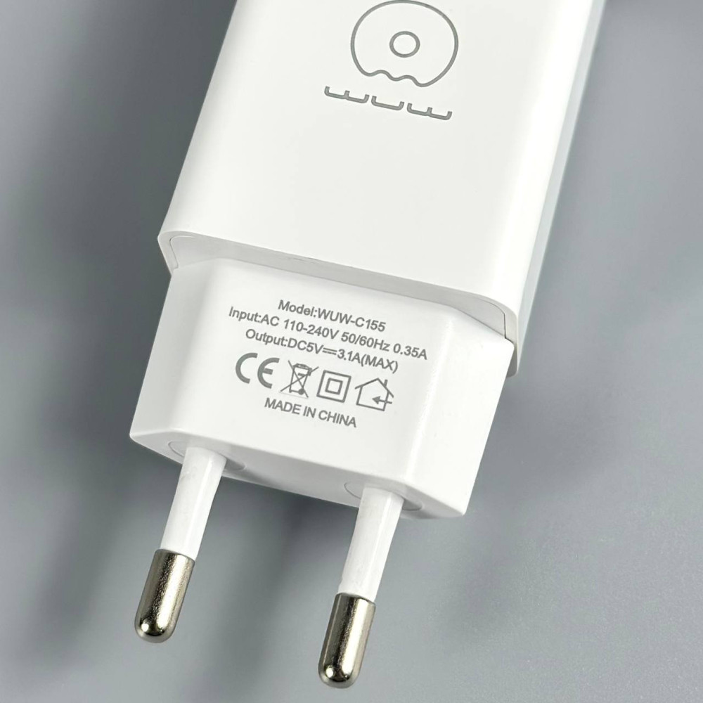 Мережевий зарядний пристрій WUW T55 2.4A Type-C