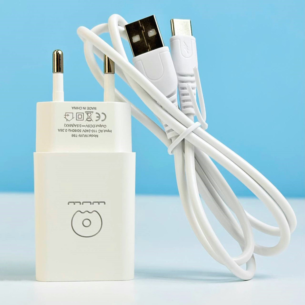 Мережевий зарядний пристрій WUW T66 2.1A Type-C
