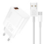 Мережевий зарядний пристрій WUW T80 QC3.0 Type-C