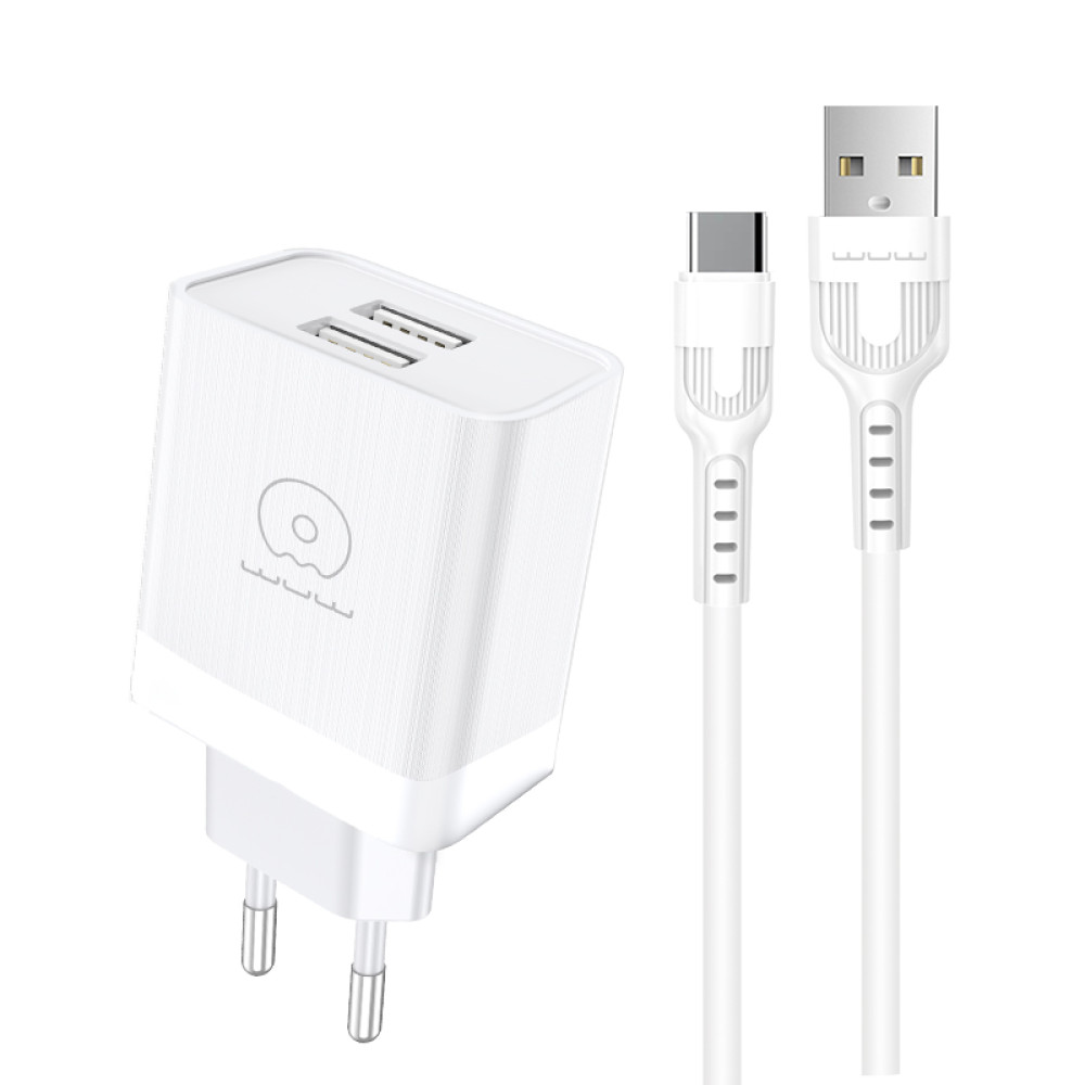Мережевий зарядний пристрій WUW T92 2.4A Type-C
