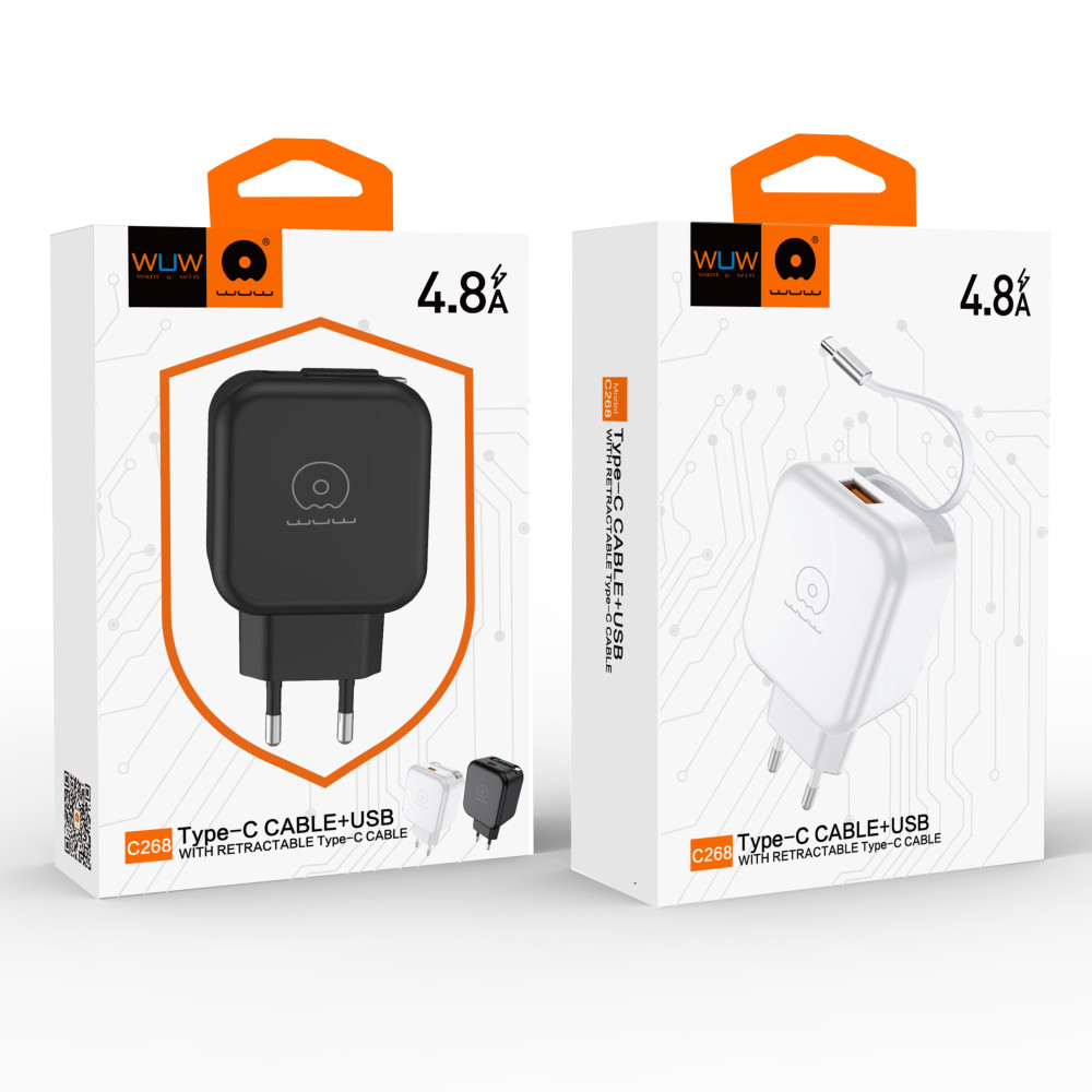 Мережевий зарядний пристрій WUW C268 12W Type-C