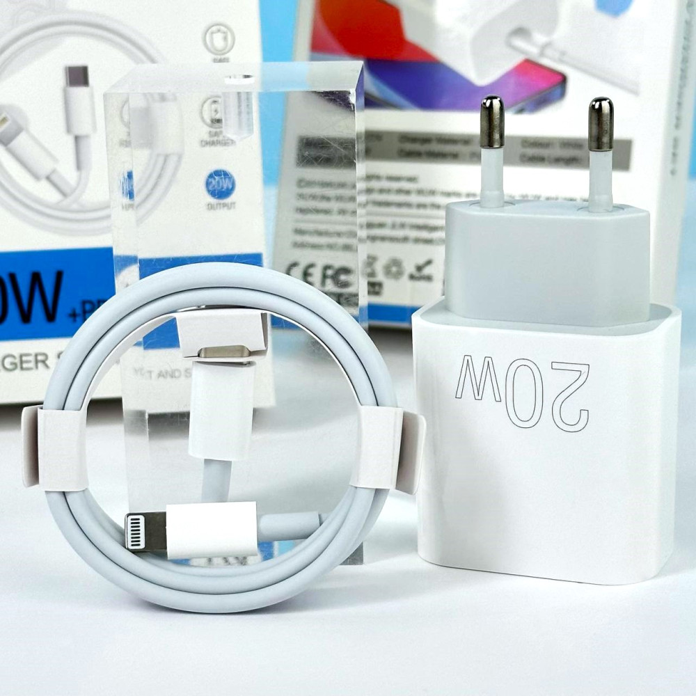 Мережевий зарядний пристрій WUW T74 PD20W Type-C to Lightning