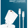 Мережевий зарядний пристрій WUW T83 PD20W+QC3.0 Type-C to Lightning
