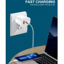 Мережевий зарядний пристрій WUW T83 PD20W+QC3.0 Type-C to Lightning
