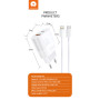 Мережевий зарядний пристрій WUW T96 PD25W+QC3.0 Type-C to Lightning