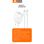 Мережевий зарядний пристрій WUW T63 GAN PD30W Type-C to Type-C