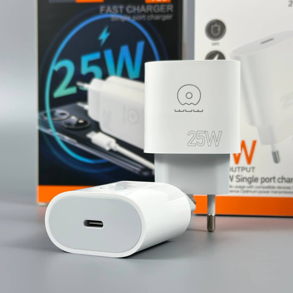 Мережевий зарядний пристрій WUW T86 PD25W Type-C to Type-C
