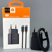 Мережевий зарядний пристрій WUW T113 PD25W Type-C to Type-C