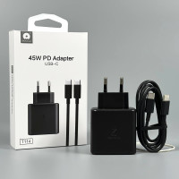 Мережевий зарядний пристрій WUW T114 PD45W Type-C to Type-C