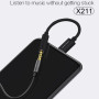 AUX WUW X211 3.5mm female to Type-C male 10см