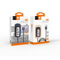 USB HUB WUW C245 USB to 2USB+Type-C 1m