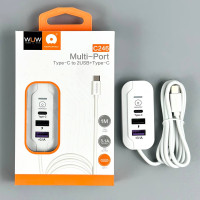 USB-C HUB WUW C246 Type-C to 2USB+Type-C 1m