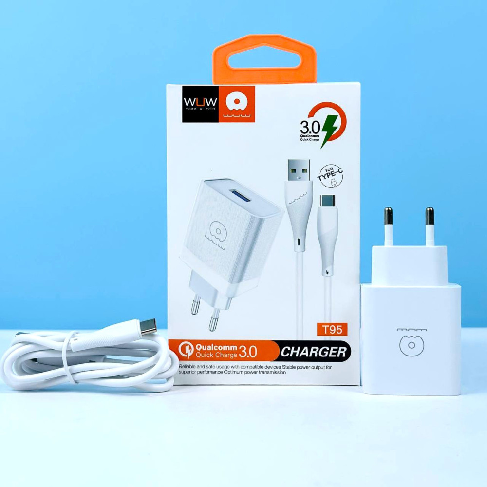 Мережевий зарядний пристрій WUW T95 QC3.0 Type-C