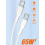 Data Cable WUW X205 Type-C to Type-C 65W 1m