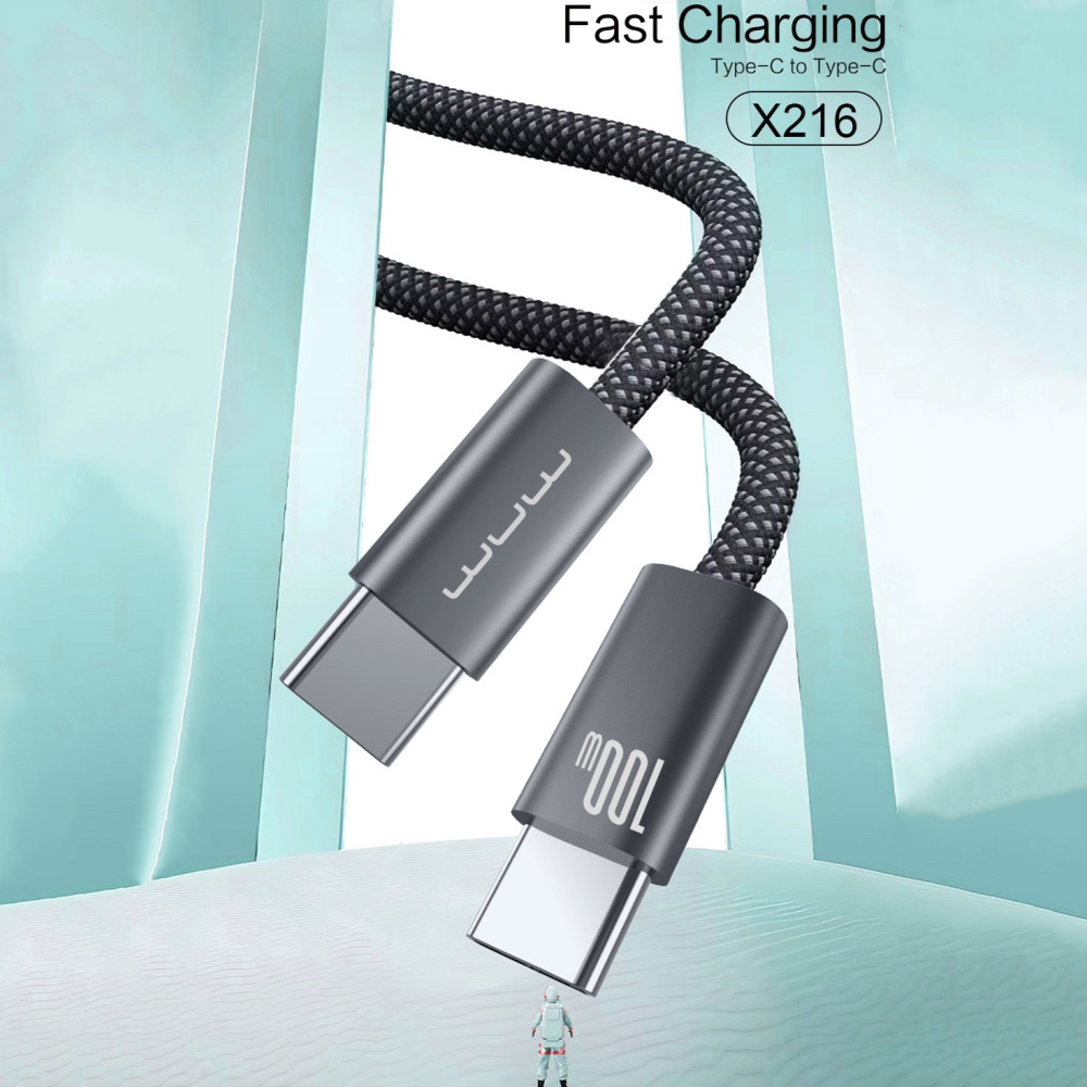 Data Cable WUW X216 Type-C to Type-C 100W 1.5m