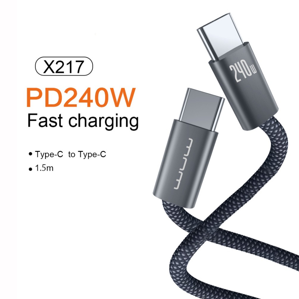 Data Cable WUW X217 Type-C to Type-C 240W 1.5m