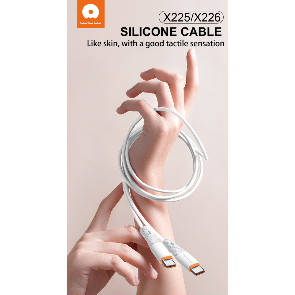 Data Cable WUW X225 Type-C to Type-C 65W 1m