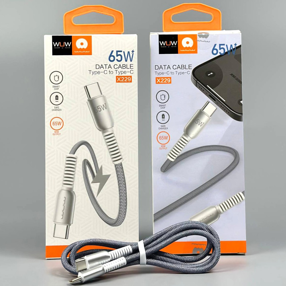 Data Cable WUW X229 Type-C to Type-C 1m