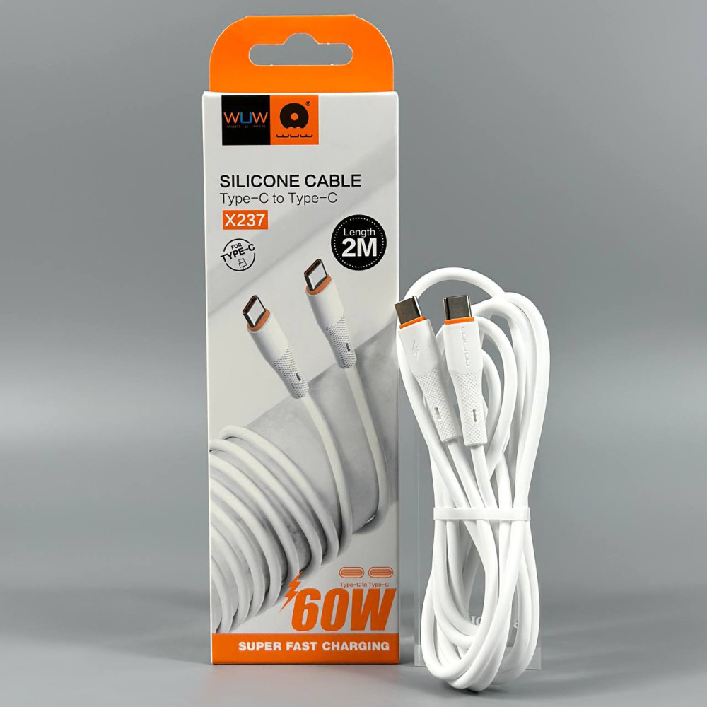 Data Cable WUW X237 Type-C to Type-C 60W 2m