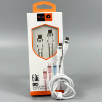 Data Cable WUW X233 Type-C to Type-C 60W 1m