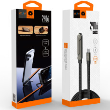 Data Cable WUW X239 Type-C to Type-C 240W 1.5m (з підставкою)
