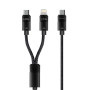Data Cable WUW X220 2in1 Type-C+Type-C to Lightning 1.2m