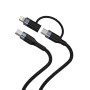Data Cable WUW X194 2in1 Type-C+Type-C to Lightning 1m