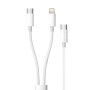Data Cable WUW X223 2in1 Type-C+Type-C to Lightning 1.2m