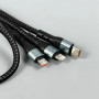 Data Cable WUW X231 5in1 Lighning+Micro+Type-C to Type-C+USB 1.2m