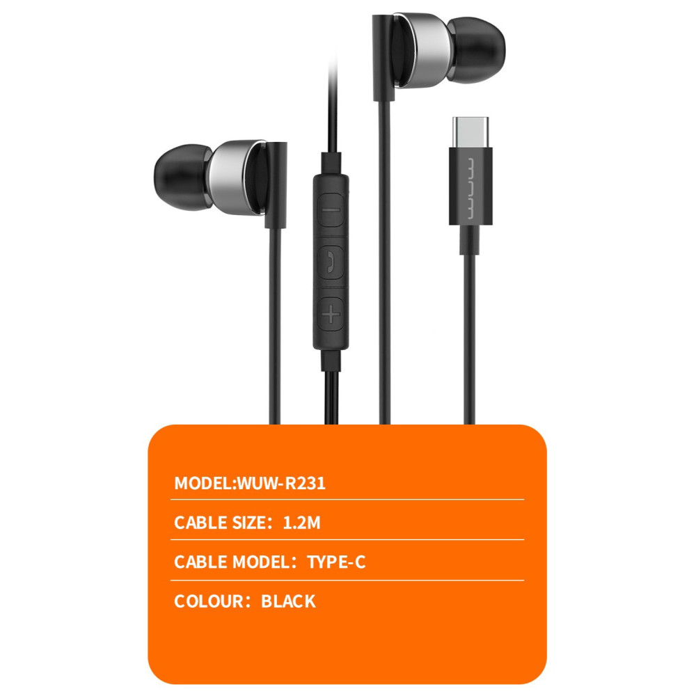 Навушники WUW R231 Type-C