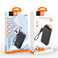 УМБ Power Bank WUW Y141 10000mAh PD22.5W (with cable Type-C+Type-C to Lightning)